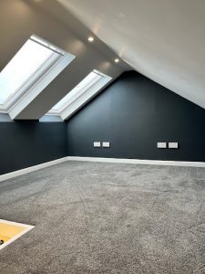 Birmingham loft conversion after painted