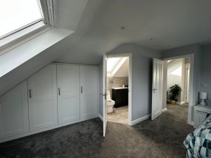 master bedroom in loft conversion Kidderminster