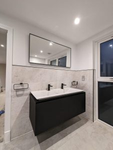 sink installation in loft conversion bathroom