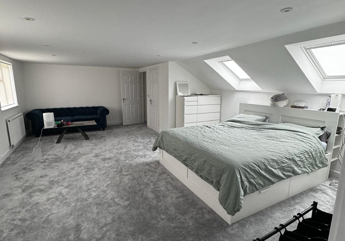 Loft conversion in Dudley turned into bedroom