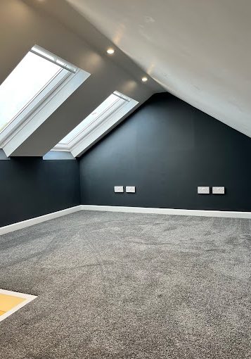 Velux loft conversion after painted