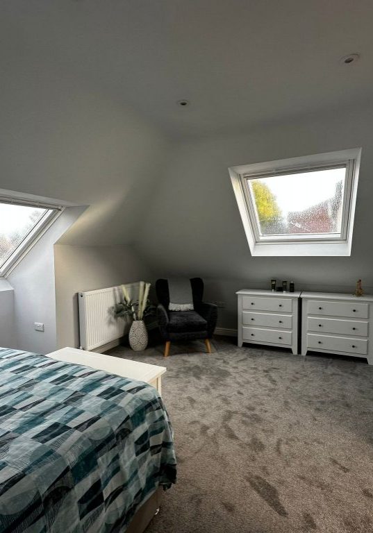 Velux loft conversion turned into bedroom